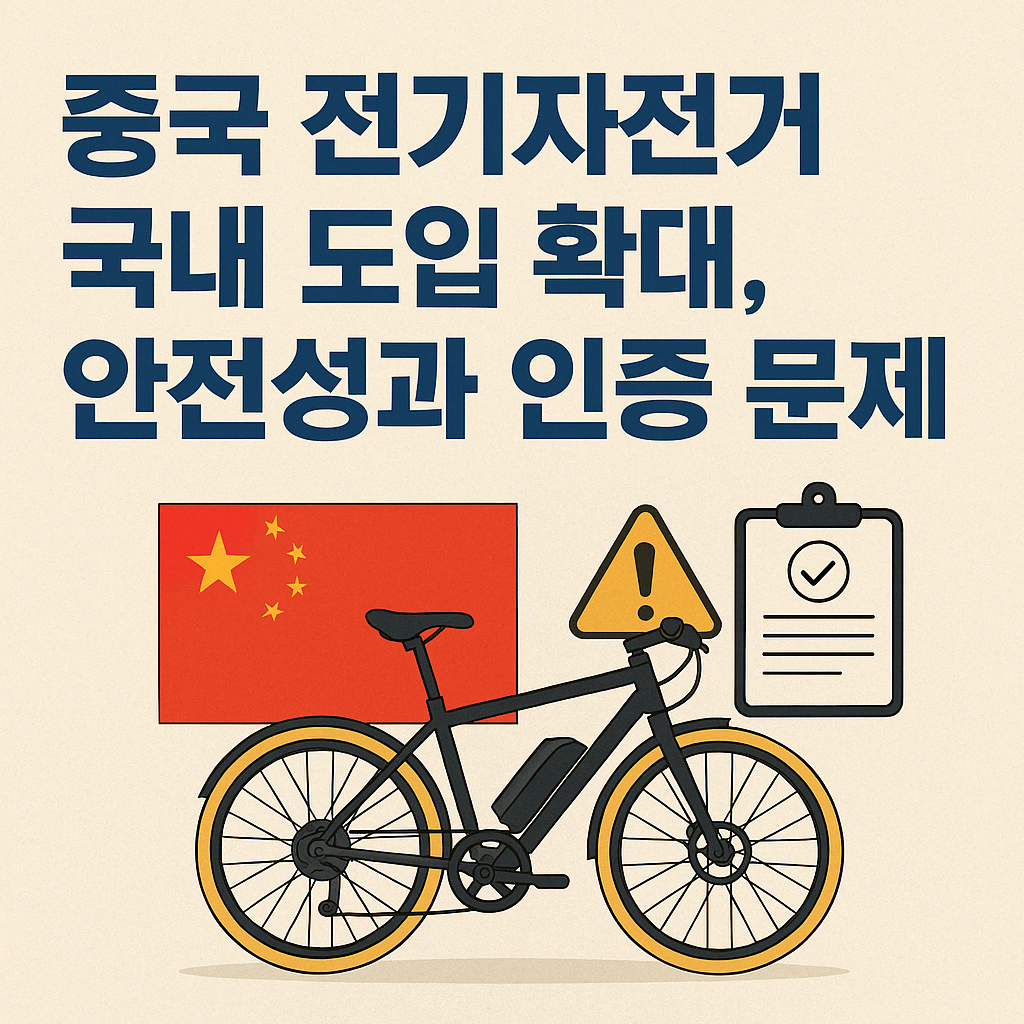 중국 전기자전거 국내 도입 확대, 안전성과 인증 문제는 현실적인 과제
